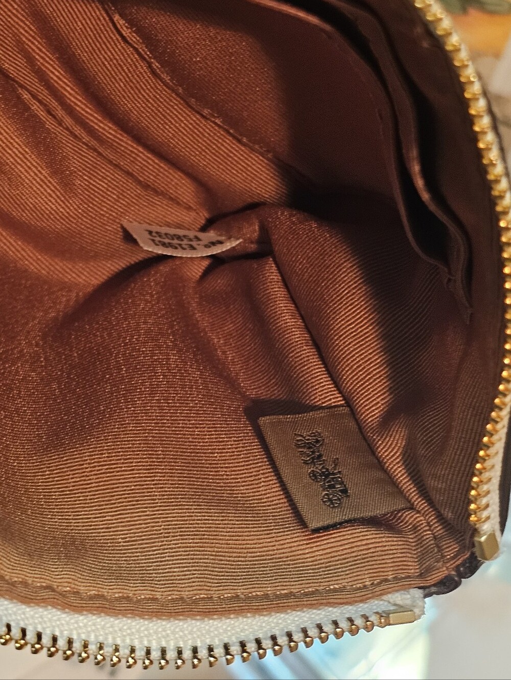 Coach Chalk Cross-Grain Leather Wristlet - Picture 13 of 16
